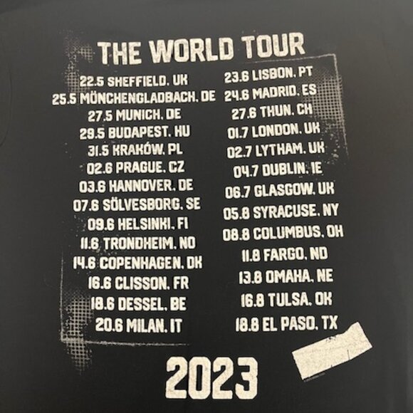 Authentic Motley Crue Concert T-Shirt – Wembley Stadium July 1, 2023 – Size L - Picture 2 of 4